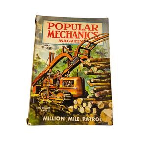 Popular Mechanics Magazine - May 1945 Skid Loader Aleutian WW2 Patrols